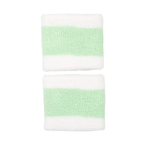 Frotki na nadgarstek Nike Swoosh Wristbands 2 szt. biało-zielone N0001565117OS Frotki na nadgarstek Nike Swoosh Wristbands 2 szt. biało-zielone N0001565117OS