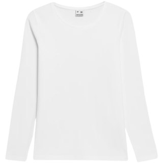 Koszulka damska Longsleeve 4F F376 biała 4FWMM00TLONF376 10S