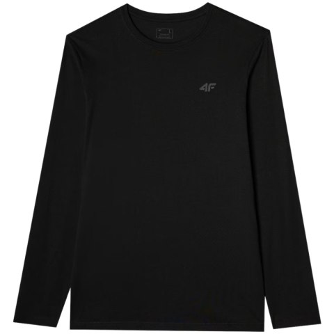 Koszulka męska Longsleeve 4F M375 głęboka czerń 4FWMM00TLONM375 20S Koszulka męska Longsleeve 4F M375 głęboka czerń 4FWMM00TLONM375 20S