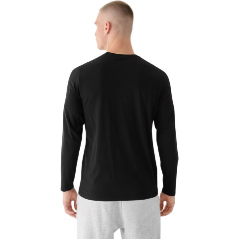 Koszulka męska Longsleeve 4F M375 głęboka czerń 4FWMM00TLONM375 20S Koszulka męska Longsleeve 4F M375 głęboka czerń 4FWMM00TLONM375 20S