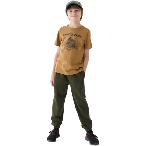 Spodnie dla chłopca 4F M0810 khaki 4FJWMM00TTROM0810 43S Spodnie dla chłopca 4F M0810 khaki 4FJWMM00TTROM0810 43S
