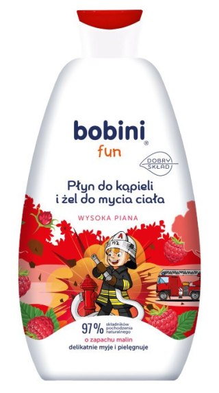 BOBINI FUN Pł.K.Ż. malina wys.piana 500ml /12 380