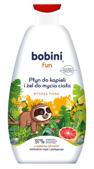 BOBINI FUN Płyn do.Kąp.Żel.cytrus wys.piana 500ml/12 328