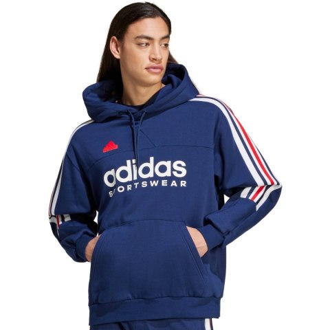 Bluza męska adidas House of Tiro Nations Pack Hoodie granatowa IY4530 Bluza męska adidas House of Tiro Nations Pack Hoodie granatowa IY4530
