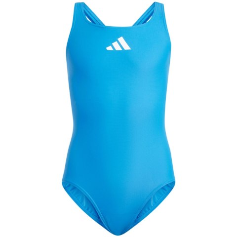 Kostium kąpielowy dla dziewczynki adidas Solid Small Logo niebieski IT2714 Kostium kąpielowy dla dziewczynki adidas Solid Small Logo niebieski IT2714
