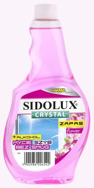 SIDOLUX CRYSTAL Do Mycia Szyb Flower 500ml Zap./10 542