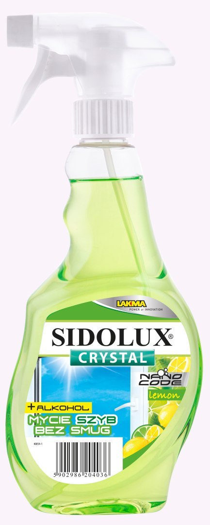 SIDOLUX CRYSTAL Do Mycia Szyb Lemon 500ml/10 036