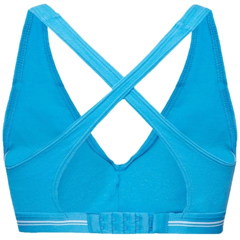 Stanik sportowy damski Puma Cross-Back Padded Top 1p niebieski 938191 02 Stanik sportowy damski Puma Cross-Back Padded Top 1p niebieski 938191 02