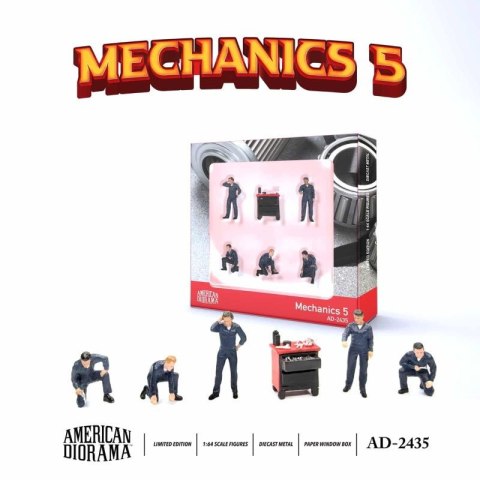 MINI GT AD2435 Zestaw figurek Die Cast Figure Set - Mechanics 5